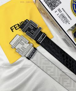 Belt FENDI Fendi ReproductionBelt made of 100% head layer cowhide with crocodile pattern, ev 8vmm9ff0