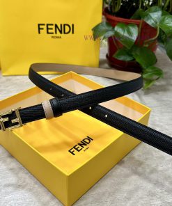 FENDL/Fendi width 20MM, imported calf leather, matched with ruthenium palladium plated F-buc b4iqlojo