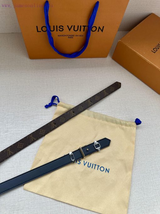 The 2.0-wide LV Trio double-sided belt is made of delicate cowhide leather and Monogram canv 95z1gdnv - Image 6