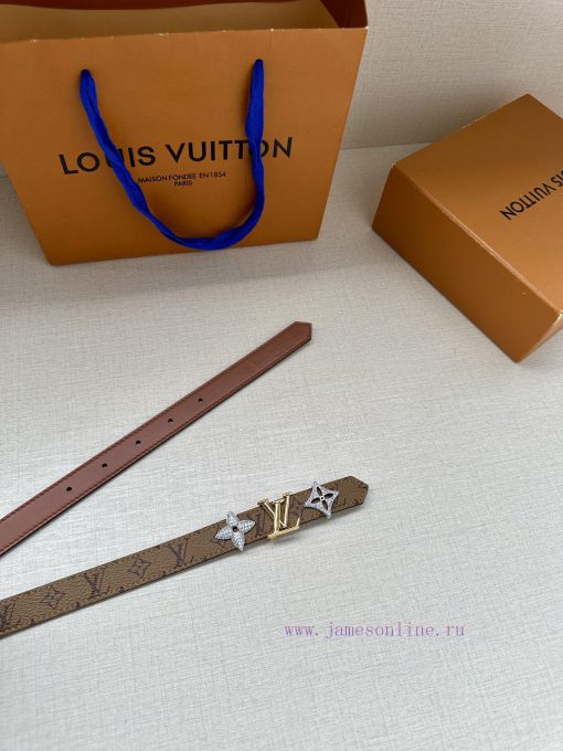 The 2.0-wide LV Trio double-sided belt is made of delicate cowhide leather and Monogram canv yimsyzcf - Image 5