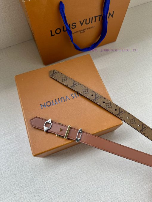 The 2.0-wide LV Trio double-sided belt is made of delicate cowhide leather and Monogram canv yimsyzcf - Image 7