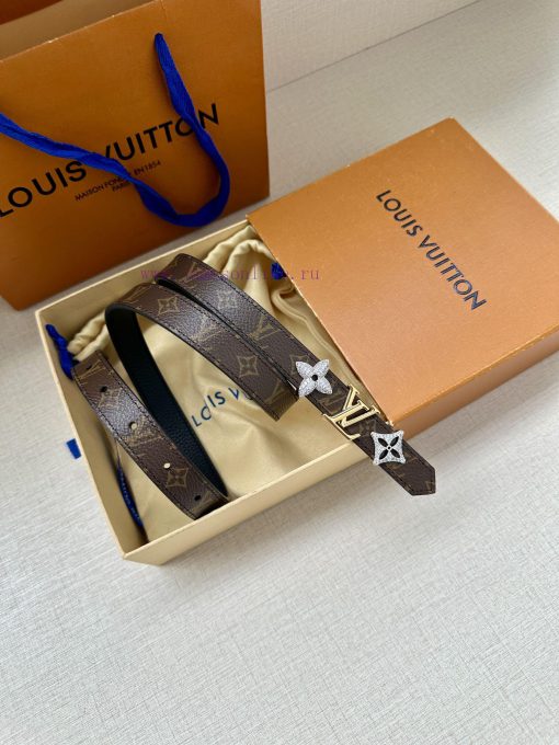 The 2.0-wide LV Trio double-sided belt is made of delicate cowhide leather and Monogram canv oeyq9jal - Image 7