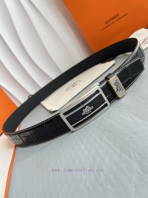 Hermes Her.. Mes ️ Automatic belt buckle waist beltAutomatic buckle, made of pure steel mate tiawteza - Image 6