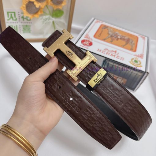 Hermes Hermès  Material: Leather Belt with 100% Head Layer. The leather belt is guaranteed t 1abfgakm - Image 5
