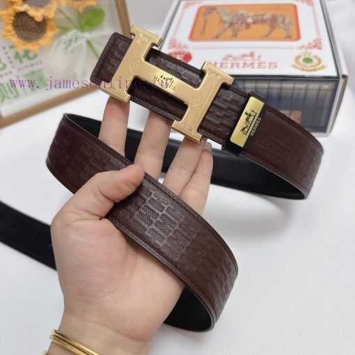 Hermes Hermès  Material: Leather Belt with 100% Head Layer. The leather belt is guaranteed t 1abfgakm - Image 7