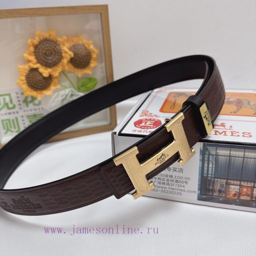 Hermes Hermès  Material: Leather Belt with 100% Head Layer. The leather belt is guaranteed t 1abfgakm - Image 10