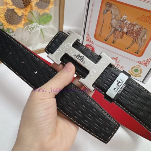 Hermes Hermès  Material: Leather Belt with 100% Head Layer. The leather belt is guaranteed t eizzma49 - Image 4