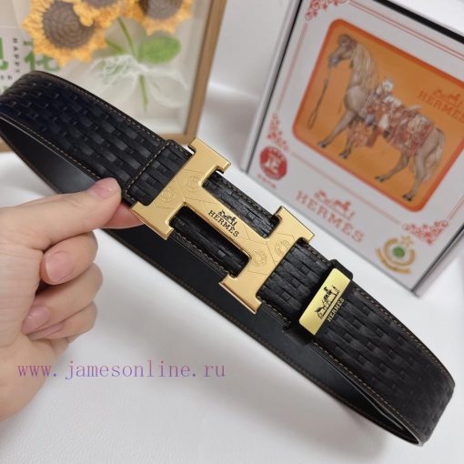 Hermes Hermès  Material: Leather Belt with 100% Head Layer. The leather belt is guaranteed t l6zzigre - Image 5