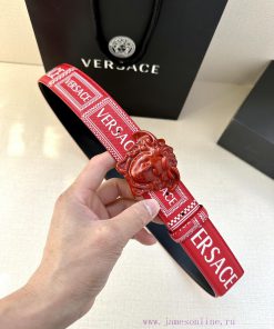 Width 4.0cm Versace This Palazzo belt is made of cowhide fabric and adorned with Le Pop Clas sl4tkrgq