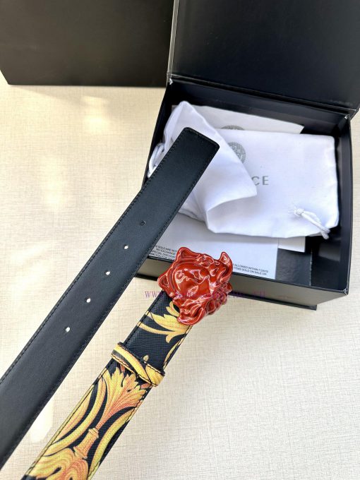 Width 4.0cm Versace This Palazzo belt is made of cowhide fabric and adorned with Le Pop Clas eu0w4qrq - Image 7