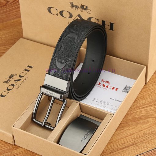 Double buckle - Coach, 3.8CM width, top layer cowhide belt with new buckle belt length of 10 wvmo2pv7 - Image 5