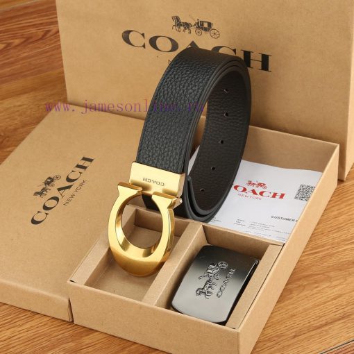 Double buckle - Coach, 3.8CM width, top layer cowhide belt with new buckle belt length of 10 jm4cuz6z - Image 2