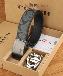 Double buckle - Coach, 3.8CM width, top layer cowhide belt with new buckle belt length of 10 0e54w4f9