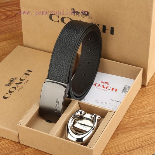 Double buckle - Coach, 3.8CM width, top layer cowhide belt with new buckle belt length of 10 0e54w4f9 - Image 3