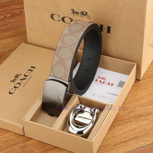 Double buckle - Coach, 3.8CM width, top layer cowhide belt with new buckle belt length of 10 0e54w4f9 - Image 4