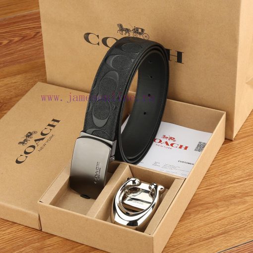 Double buckle - Coach, 3.8CM width, top layer cowhide belt with new buckle belt length of 10 0e54w4f9 - Image 6