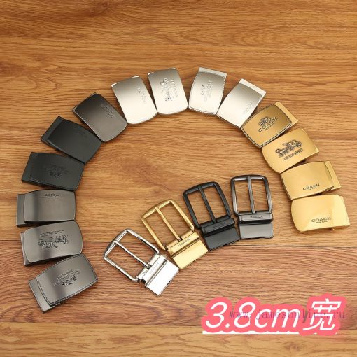 Double buckle - Coach, 3.8CM width, top layer cowhide belt with new buckle belt length of 10 0e54w4f9 - Image 9