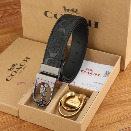 Double buckle - Coach, 3.8CM width, top layer cowhide belt with new buckle belt length of 10 48j1dqeh - Image 6