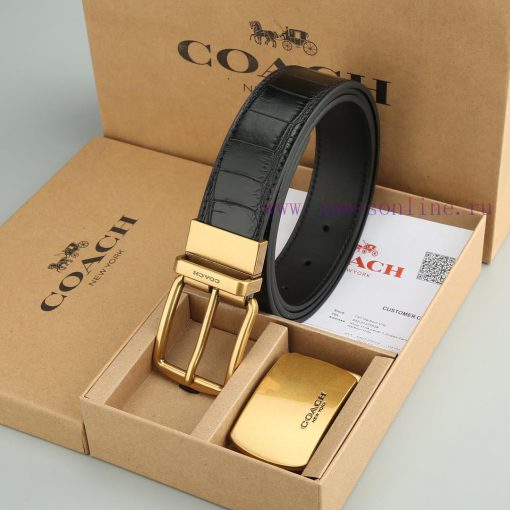 Double Button - CoachWith a width of 3.8CM and a leather belt body paired with a new buckle c6tcn08b