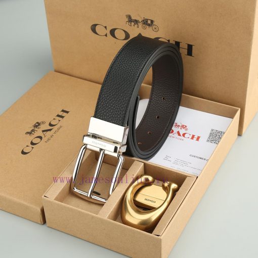 Double Button - CoachWith a width of 3.8CM and a leather belt body paired with a new buckle fvqyyw5u - Image 6