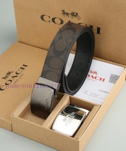 Double Button - CoachWith a width of 3.8CM and a leather belt body paired with a new buckle eterwuue