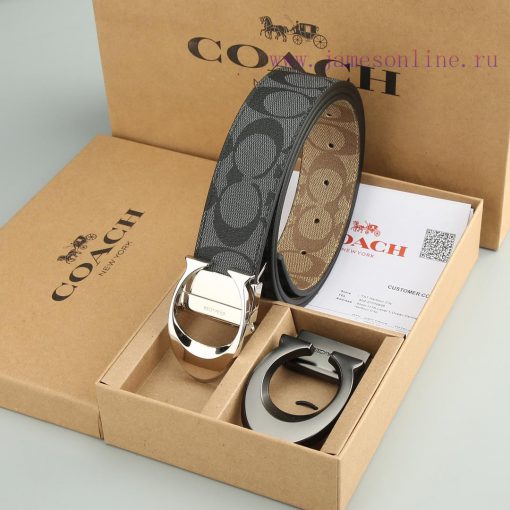 Double Button - CoachWith a width of 3.8CM and a leather belt body paired with a new buckle t9x0vfhu - Image 4