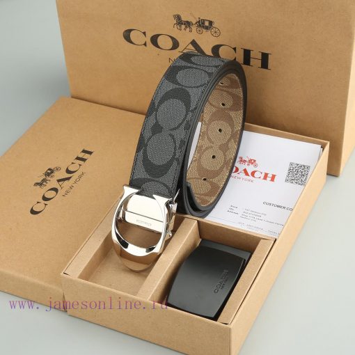 Double Button - CoachWith a width of 3.8CM and a leather belt body paired with a new buckle t9x0vfhu - Image 5