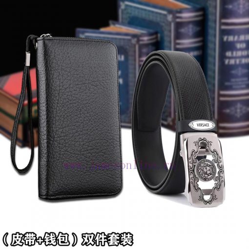 Belt and wallet two-piece setWooden box with accompanying picturesVERSACE Belt+Wallet SetBuc 0psouc3o - Image 6
