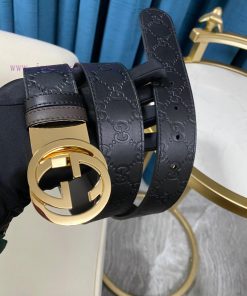 Men's Belt Series Specification 37mm Gucc1 Signature Leather Double sided Belt dg1vdqwq