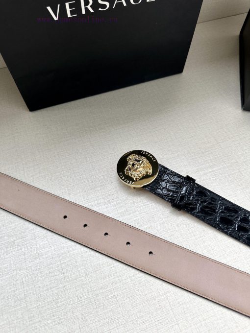 Width 4.0cm Versace This fashionable belt is made of soft calf leather and features a three- h1jotx6f - Image 9
