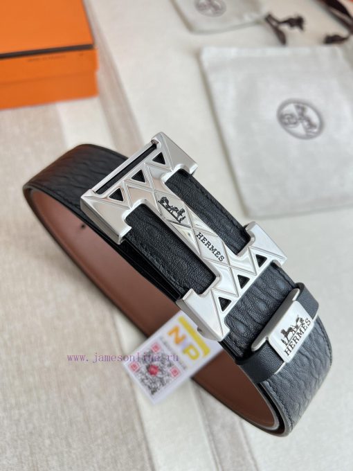 Hermes Hermes waist beltHanging buckle, classic pure steel material buckle head, double-side 7vhsvoou - Image 3