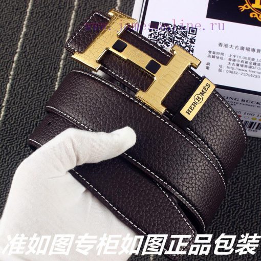 Hermes Her..mes️Identify and receive a punch as a giftMaterial: 100% head layer cowhide belt ao9ex4ki - Image 3