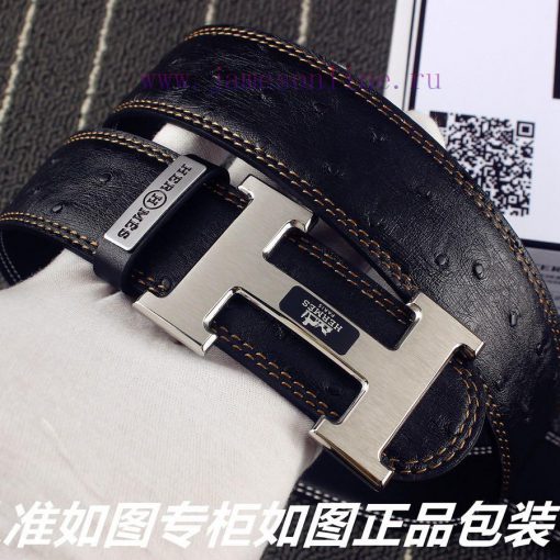 Hermes Her.. Mes ️ Ostrich patternIdentify and receive a punch as a giftMaterial: 100% head r2c65agk - Image 5
