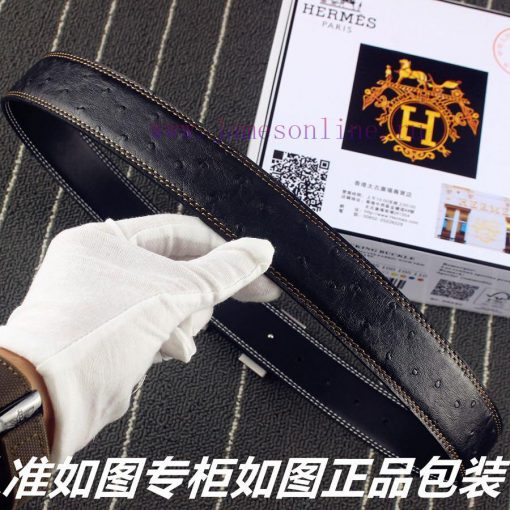 Hermes Her.. Mes ️ Ostrich patternIdentify and receive a punch as a giftMaterial: 100% head r2c65agk - Image 9