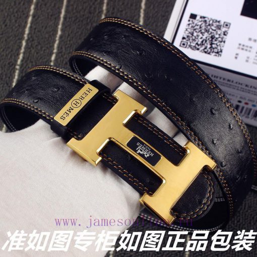 Hermes Her.. Mes ️ Ostrich patternIdentify and receive a punch as a giftMaterial: 100% head irld9qk3 - Image 5