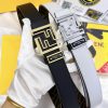 Belt FENDI Fendi ReproductionThe waistband is made of 100% cowhide, ensuring a double-layer nt6pyqxy