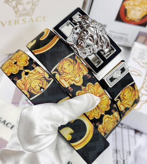 Belt Versace Versace Top Remakes-The waistband is made of 100% imported original cowhide, en i4m28m21 - Image 3