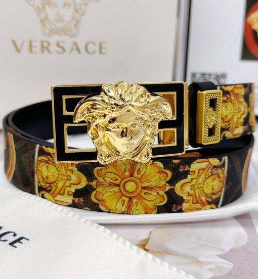 Belt Versace Versace Top Remakes-The waistband is made of 100% imported original cowhide, en j1vhpm01 - Image 6