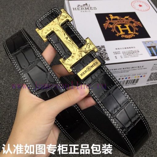 Hermes Hermes Crocodile Pattern. 0Grade: Italian imported 100% top layer cowhide, Hermes. He v5vhti5m - Image 4
