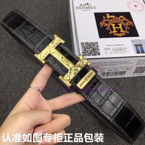 Hermes Hermes Crocodile Pattern. 0Grade: Italian imported 100% top layer cowhide, Hermes. He v5vhti5m - Image 5