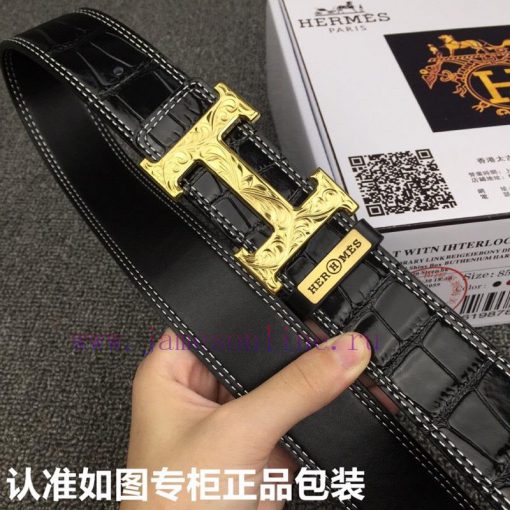 Hermes Hermes Crocodile Pattern. 0Grade: Italian imported 100% top layer cowhide, Hermes. He v5vhti5m - Image 6