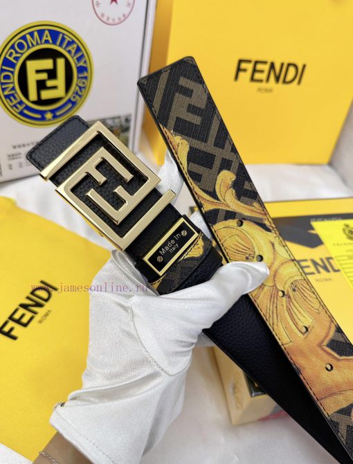 Belt FENDI Fendi ReproductionThe waistband is made of 100% cowhide, ensuring a double-layer qx0cp8v6 - Image 7