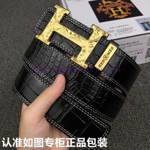 Hermes Hermes Crocodile Pattern. 0Grade: Italian imported 100% top layer cowhide, Hermes. He 01svjlxz - Image 3