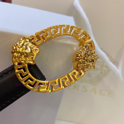 Versace Versace 2.0cm thin waistband made of original soft leather with a signature 3D buckl iljrfdvy - Image 8