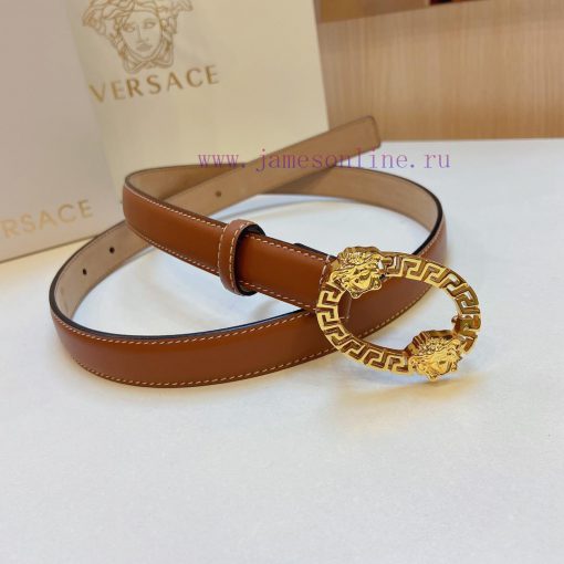 Versace Versace 2.0cm thin waistband made of original soft leather with a signature 3D buckl 6v1butwa - Image 4