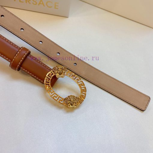 Versace Versace 2.0cm thin waistband made of original soft leather with a signature 3D buckl 6v1butwa - Image 6