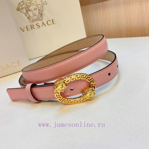Versace Versace 2.0cm thin waistband made of original soft leather with a signature 3D buckl c80308zu - Image 6