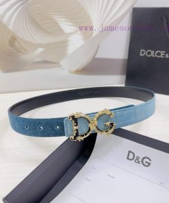 3.0cm D&G Dolce&Gabbana waist belt, made of special denim fabric paired with top layer cowhi e8k6k5to