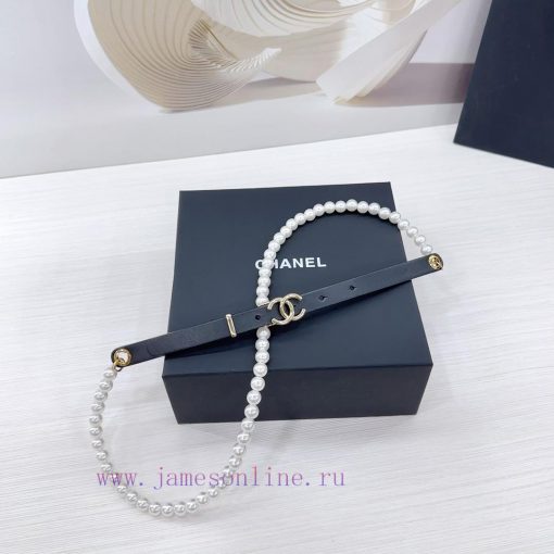 Chanel 1.5cm chain style Chanel belt, double-sided top layer cowhide material, length. 758.8 z67z06ji - Image 4