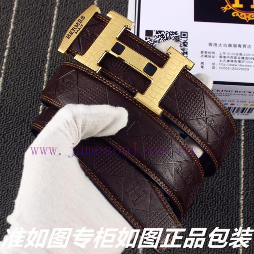 Hermes Her..mes️Identify and receive a punch as a giftMaterial: 100% head layer cowhide belt hiyhxkna - Image 3